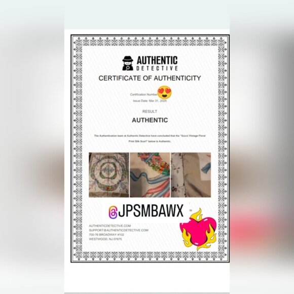 Authentic Gucci Floral V.Accornero Silk Scarf - Picture 15 of 15